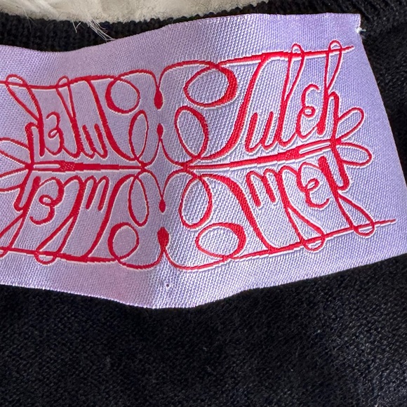 Tuleh Cashmere & Silk Black Sweater 181 Woman’s SZ M - Picture 11 of 12